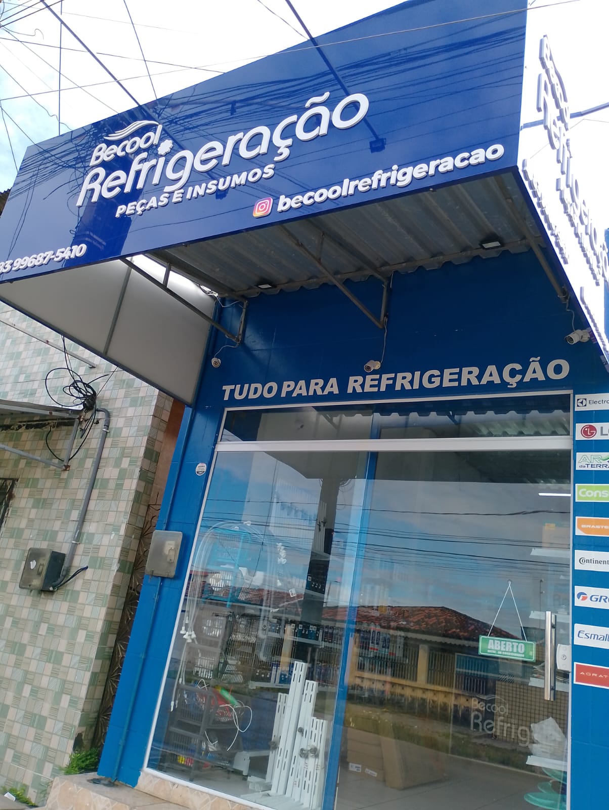 Fachada da loja Becool Refrigeração